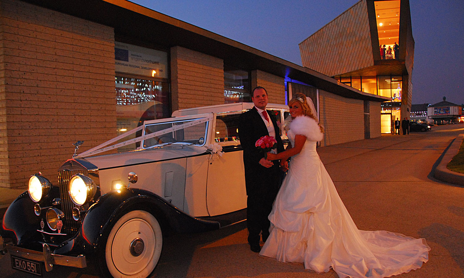 Mr & Mrs Garrick first wedding couple at Festival House