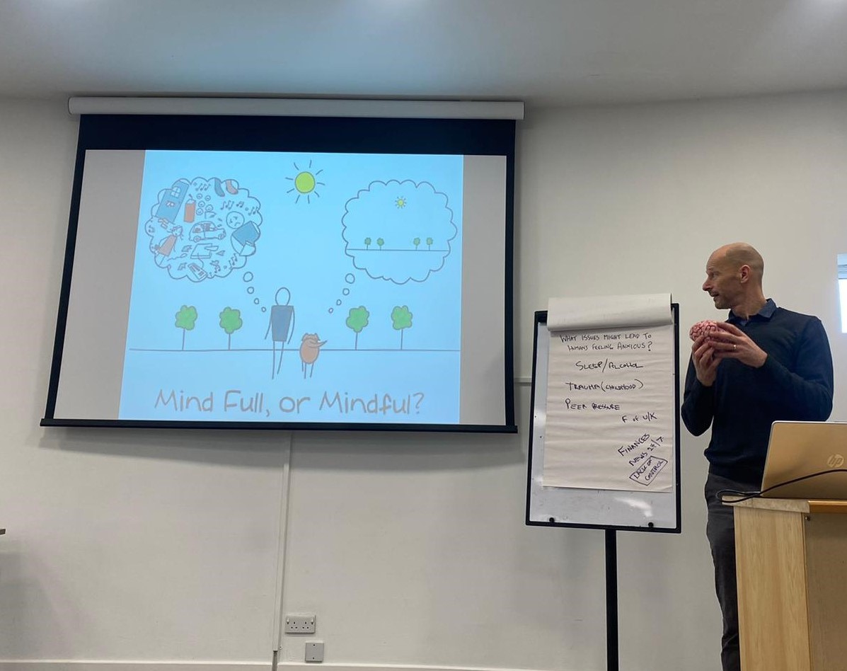 Neil Sladen delivers a personal resilience session