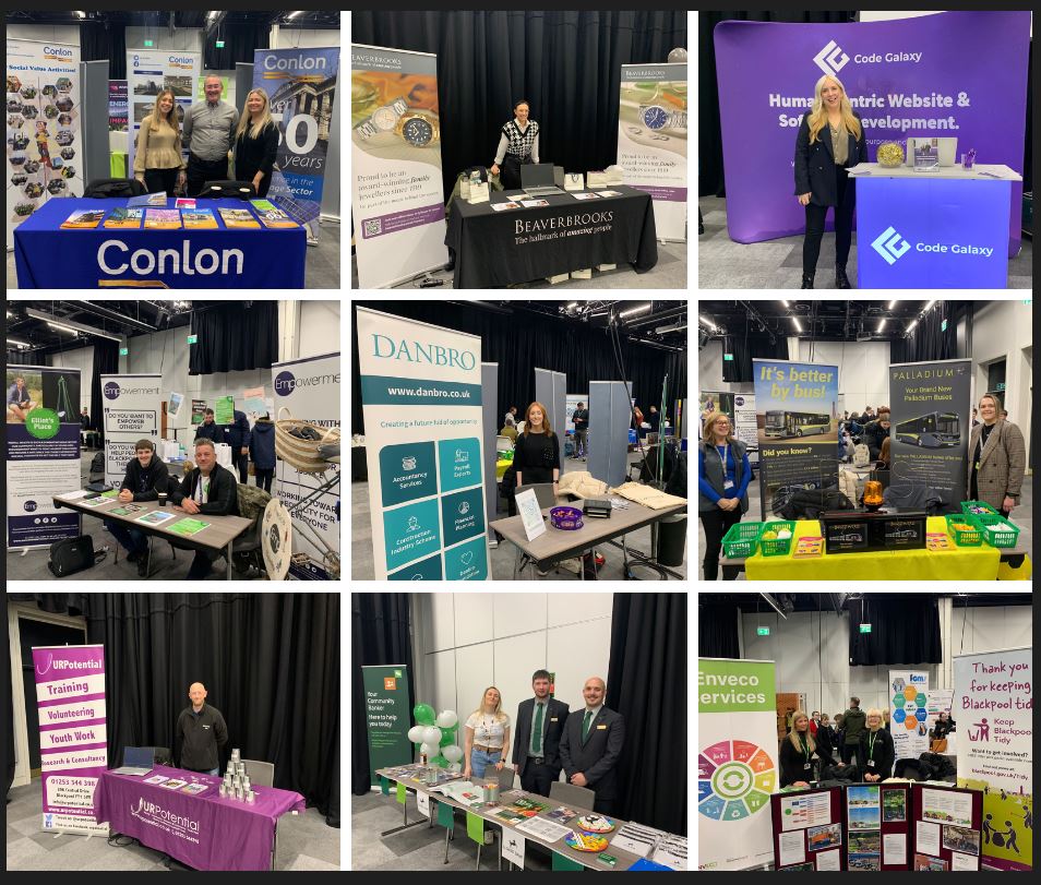 Businesses take part in the Fylde Coast Responsible Business Network Careers Fair