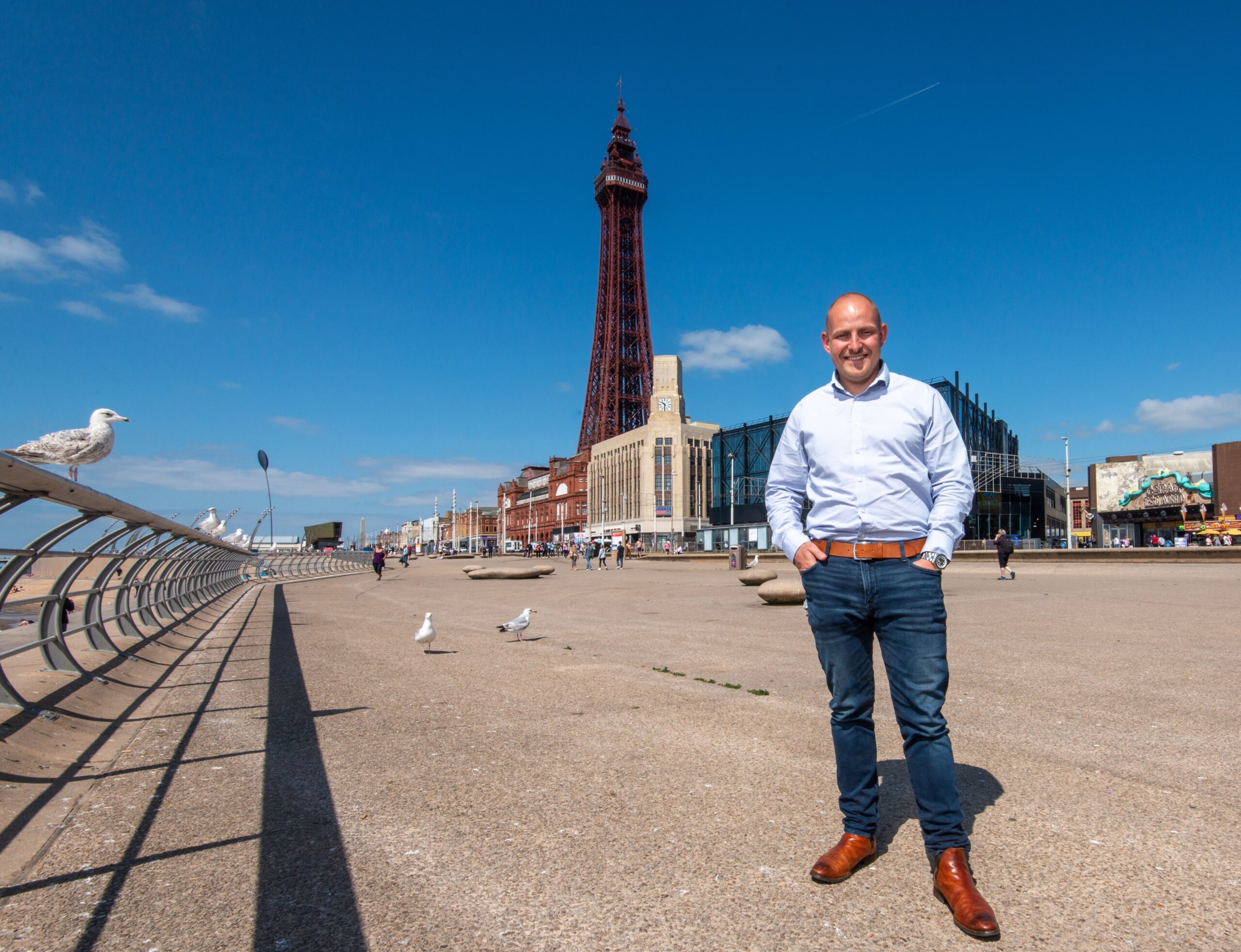 Evolution Managing Director JJ Fitzgerald who is donating his company’s time and expertise to help revamp Blackpool Sea Cadets’ base