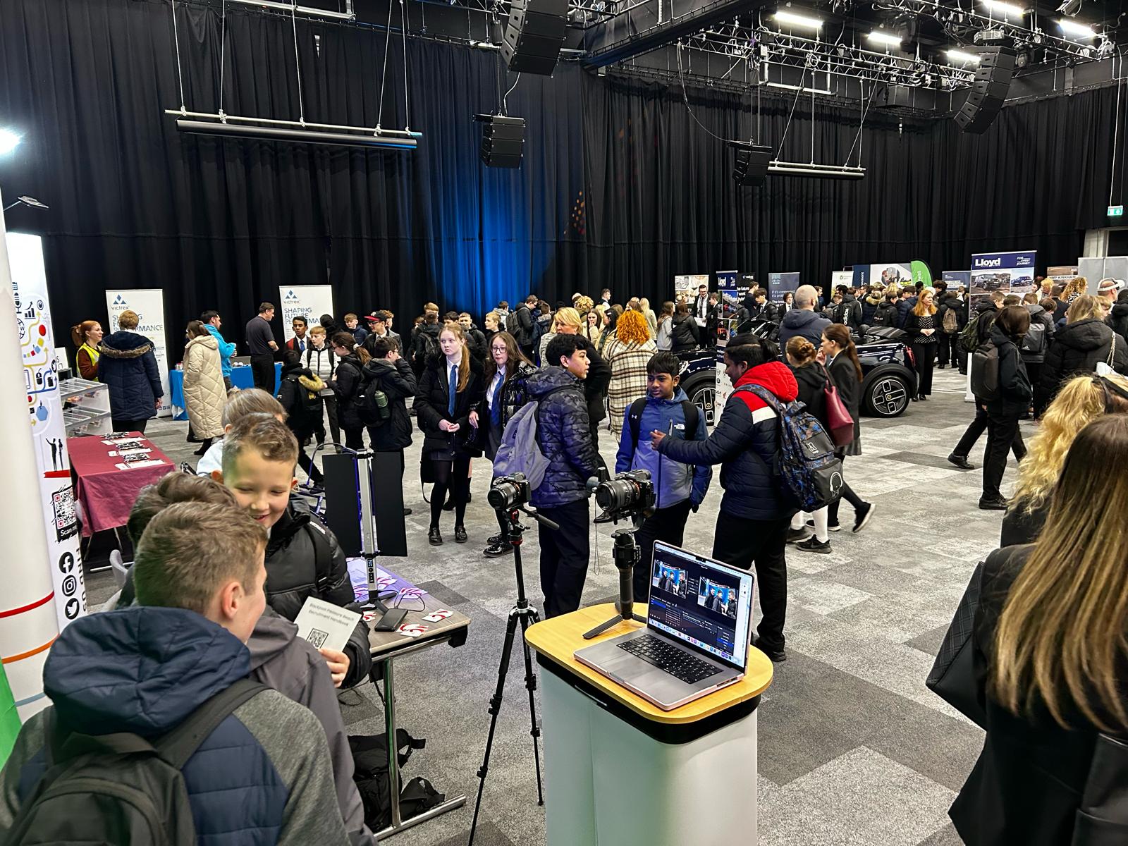 Students visiting the Fylde Coast RBN Careers Fair
