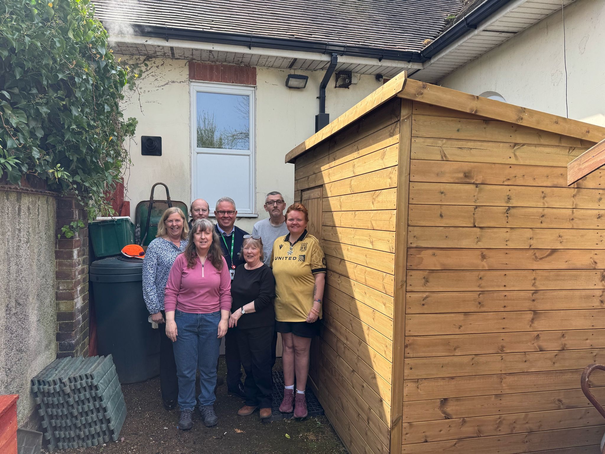 United Utilities donate shed to Claremont Park Community Centre