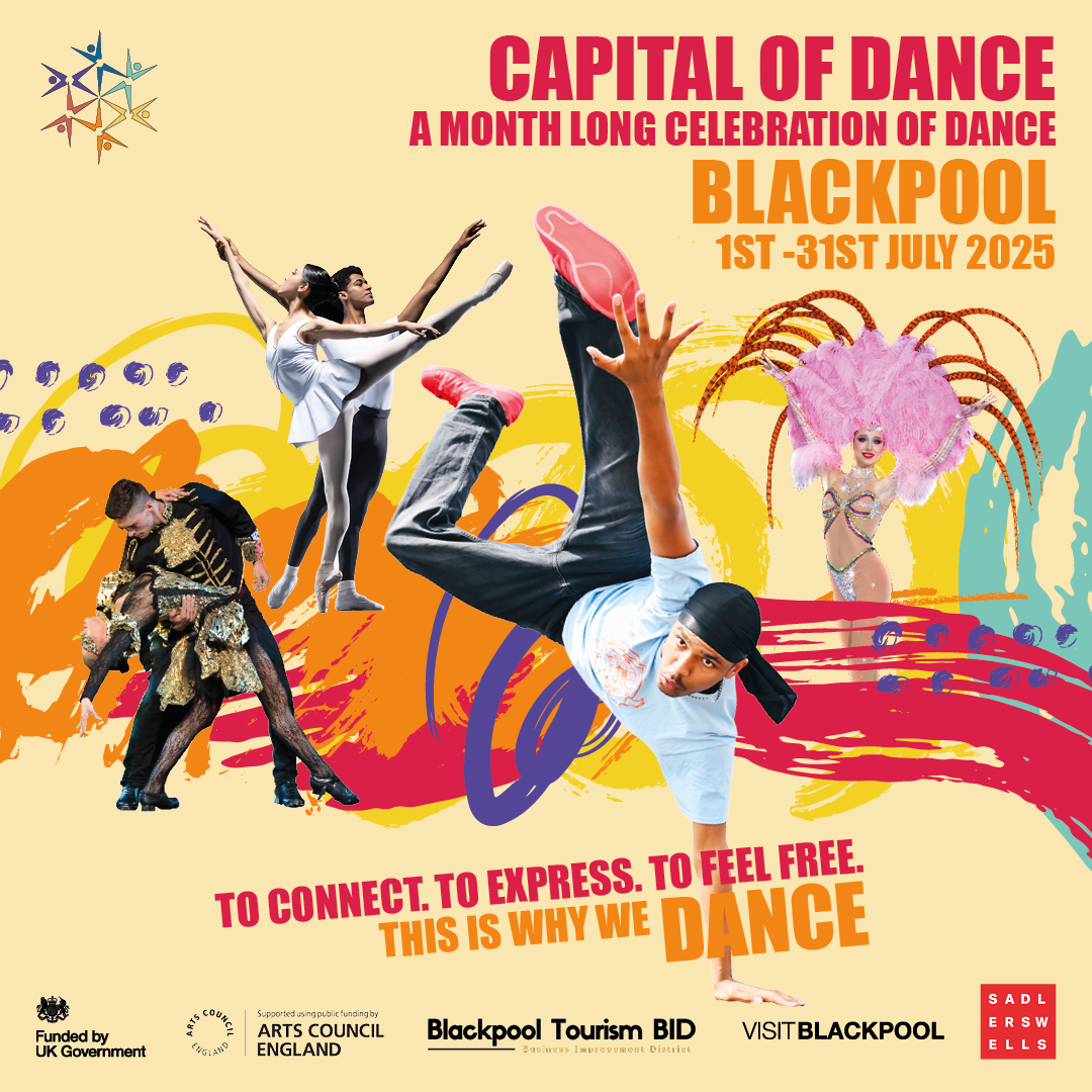 Image is a promotional poster for the Capital of Dance Event