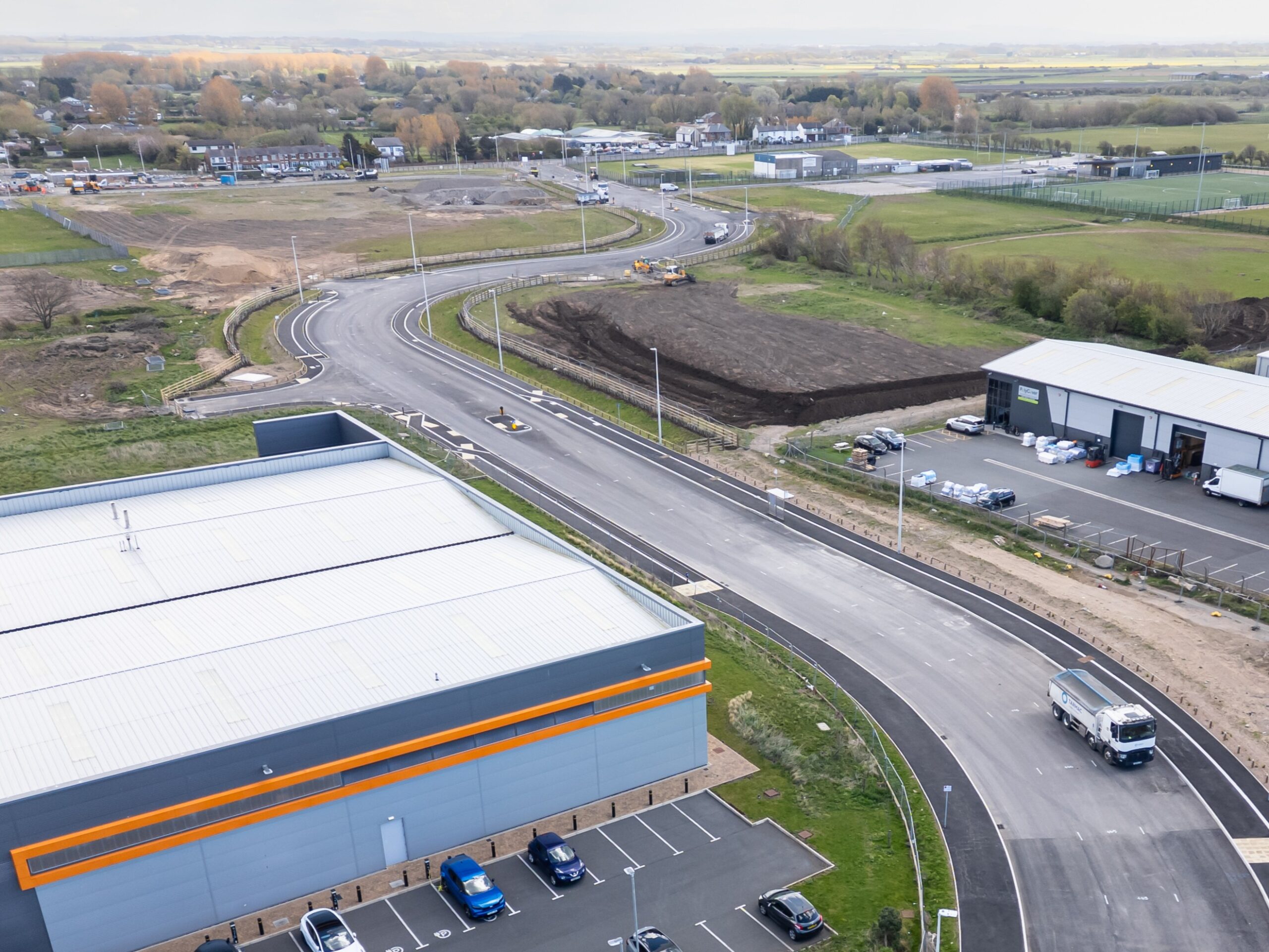 Vickers Way aerial view
