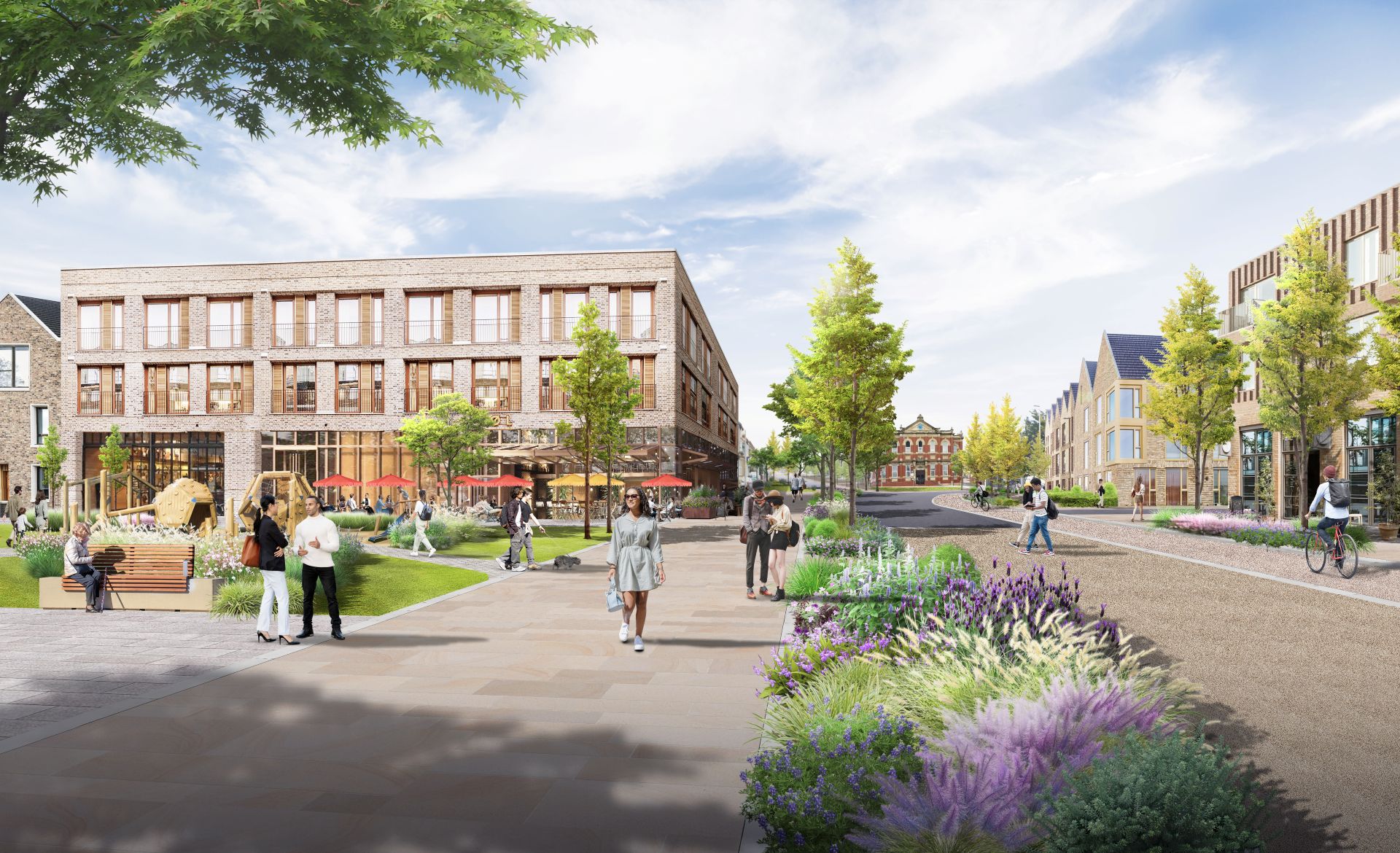An artists impression of how Central Drive could look